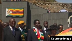 Kungcwatshwa uNkosikazi Thokozile Mathuthu eNational Heroes Acre.