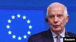 歐盟外交政策負責人何塞普·博雷爾（Josep Borrell）2024年3月20日在歐盟-烏克蘭的會議上。