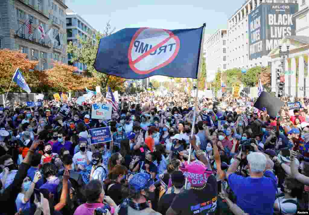 White House celebration Biden supporters