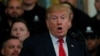 President Donald Trump speaks at the Wounded Warrior Project Soldier Ride event after the release of Special Counsel Robert Mueller's report in the East Room of the White House, April 18, 2019.