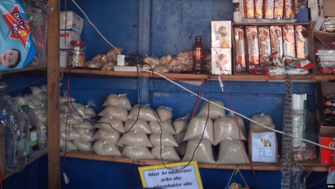 Isukari muri butike i Burundi