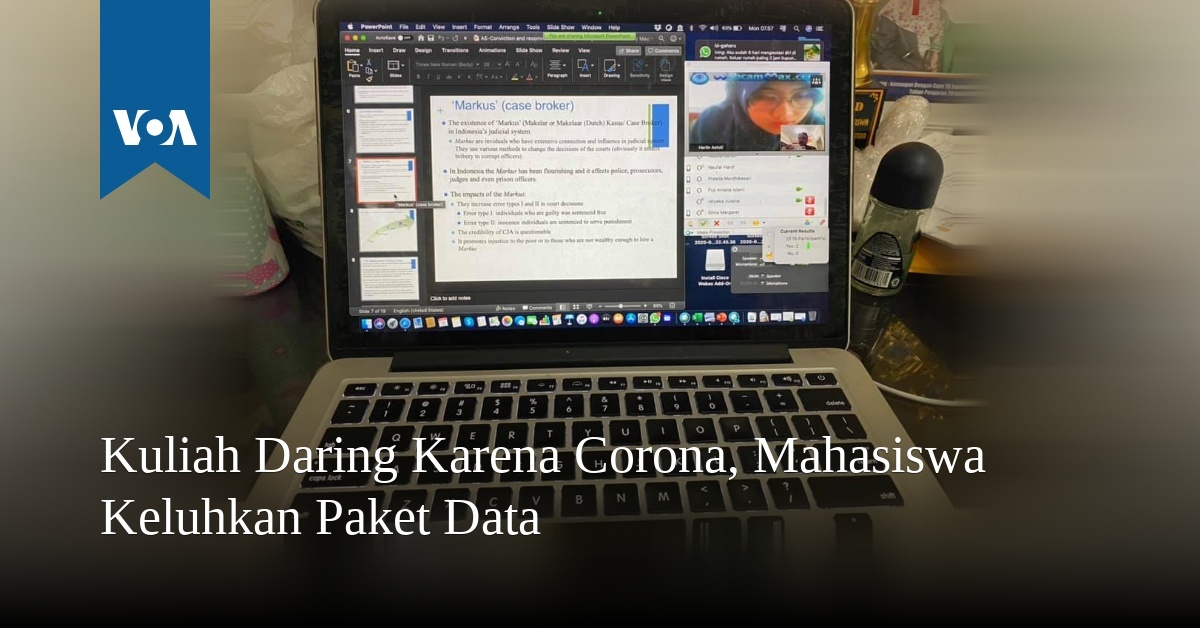 Kuliah Daring Karena Corona, Mahasiswa Keluhkan Paket Data