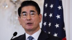 Menteri Pertahanan Korea Selatan Kim Yong-hyun menghadiri konferensi pers di Departemen Luar Negeri AS di Washington, 31 Oktober 2024. (Foto: Reuters)