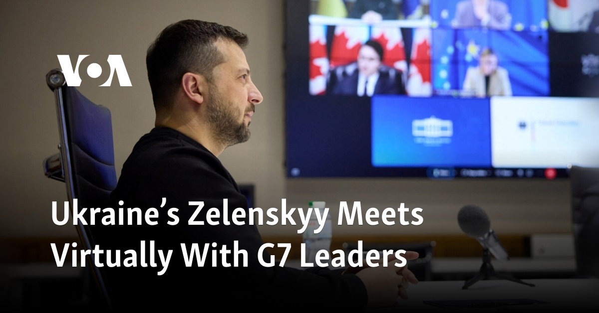 Ukraines Zelenskyy Meets Virtually With G7 Leaders 2706