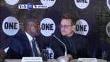 VOA60 AFIRKA: NIGERIA Shahararen Mawakin Nan Na Duniya U2 Bono, Tare Da Aliko Dangote Sun Gana Da 'Yan Jarida A Abuja