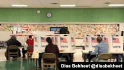 Voters cast their ballots at a polling station in Fairfax, Virginia, Nov. 5, 2019. 