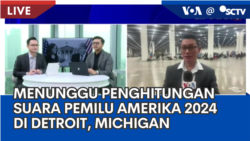 Laporan VOA untuk SCTV: Menunggu Saat Penghitungan Suara Pemilu Amerika 2024 di Detroit, Michigan