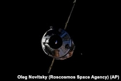 In this photo taken by Russian cosmonaut Oleg Novitsky and provided by Roscosmos Space Agency Press Service, the Nauka module is seen prior to docking with the International Space Station on Thursday, July 29, 2021.