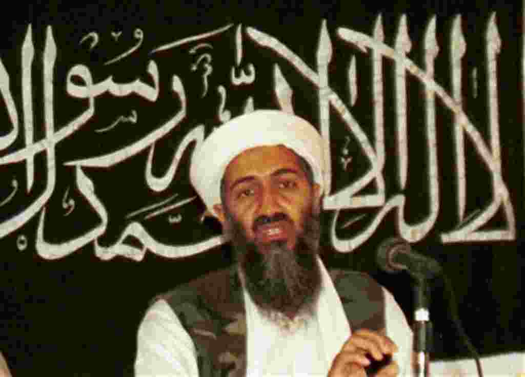 FILE - In this 1998 file photo, Ayman al-Zawahri, left, holds a press conference with Osama bin Laden in Khost, Afghanistan and made available Friday March 19, 2004. A person familiar with developments said Sunday, May 1, 2011 that bin Laden is dead and t