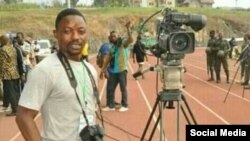 FILE - Cameroonian journalist Samuel Wazizi is seen in an undated photo from social media.