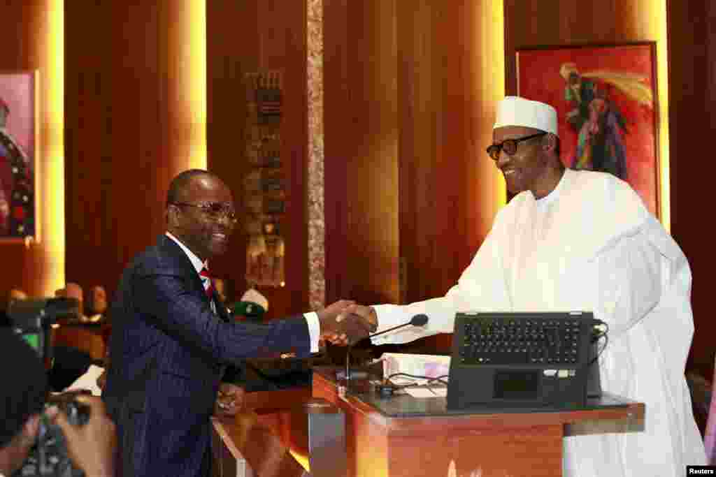 Karamin Ministan Man Fetur Ibe Kachikwu Da Shugaba&nbsp; Muhammadu Buhari