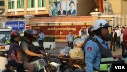 Opposition leader Kem Sokha's trial starts on Wednesday with security tightens in Phnom Penh, January 14th, 2020. (Sun Narin/VOA Khmer)