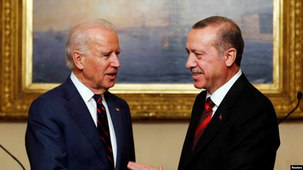 Joe Biden 2014 yılında başkan yardımcısı olarak yaptığı Türkiye ziyaretinde.