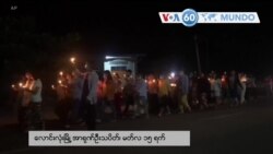Manchetes mundo 15 Março: Manifestantes anti-golpe no Myanmar realizaram manifestações à luz de velas antes do amanhecer