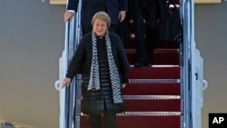 La reunión internacional se realizará el jueves y viernes en Washington, pero Bachelet inició actividades inmediatamente tras su llegada.