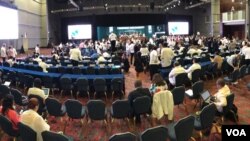 Paises observadores durante la Asamblea General de la OEA en Cancún.