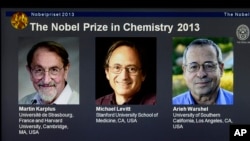 Martin Karplus, Michael Levitt et Arieh Warshel ont remporté le Nobel de chimie