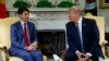 Le président Donald Trump rencontre le premier ministre canadien Justin Trudeau dans le bureau ovale de la Maison Blanche, le jeudi 20 juin 2019, à Washington. (Photo AP / Evan Vucci)