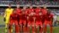 United States men's soccer players pose for a picture before the 2019 Gold Cup final football match between USA and Mexico on July 7, 2019.
