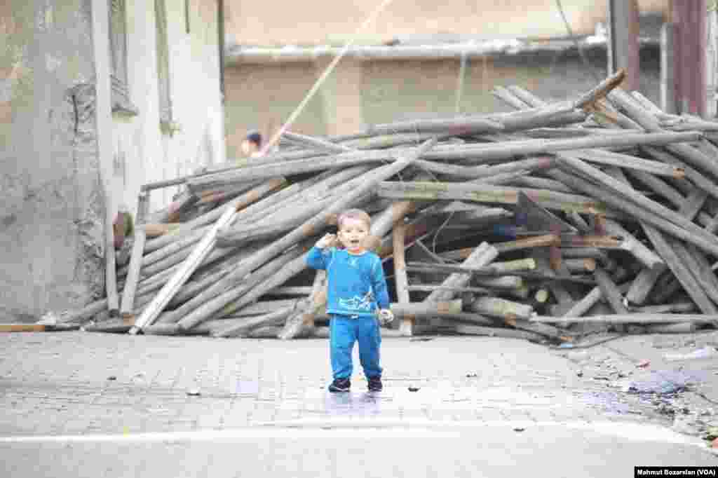 The town of Cizre in southteastern Turkey after weeklong curfew lifted