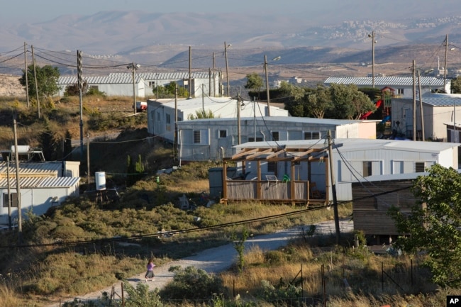 Ramallah yakınındaki Amona'da izinsiz bir yerleşim