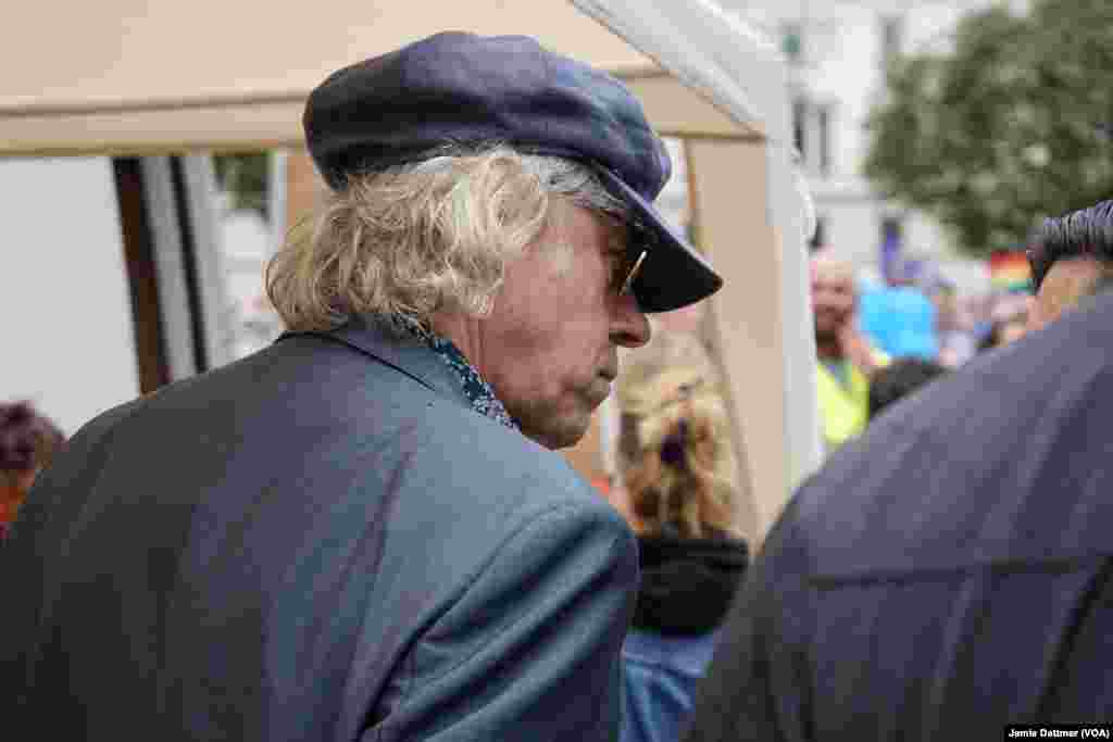 Rock star Bob Geldof prepares to speak to the pro-European Union rally held in London, July 2, 2016.