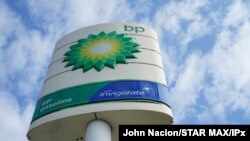 Logo BP terlihat. Alabama, Florida, dan Mississippi menerima lebih dari $103 juta uang ganti rugi tumpahan minyak dari BP. (Foto: John Nacion/STAR MAX/IP)