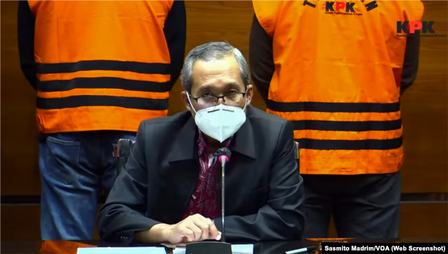 Wakil Ketua Komisi Pemberantasan Korupsi (KPK) Alexander Marwata. (Foto: Tangkapan layar/Sasmito Madrim/VOA)