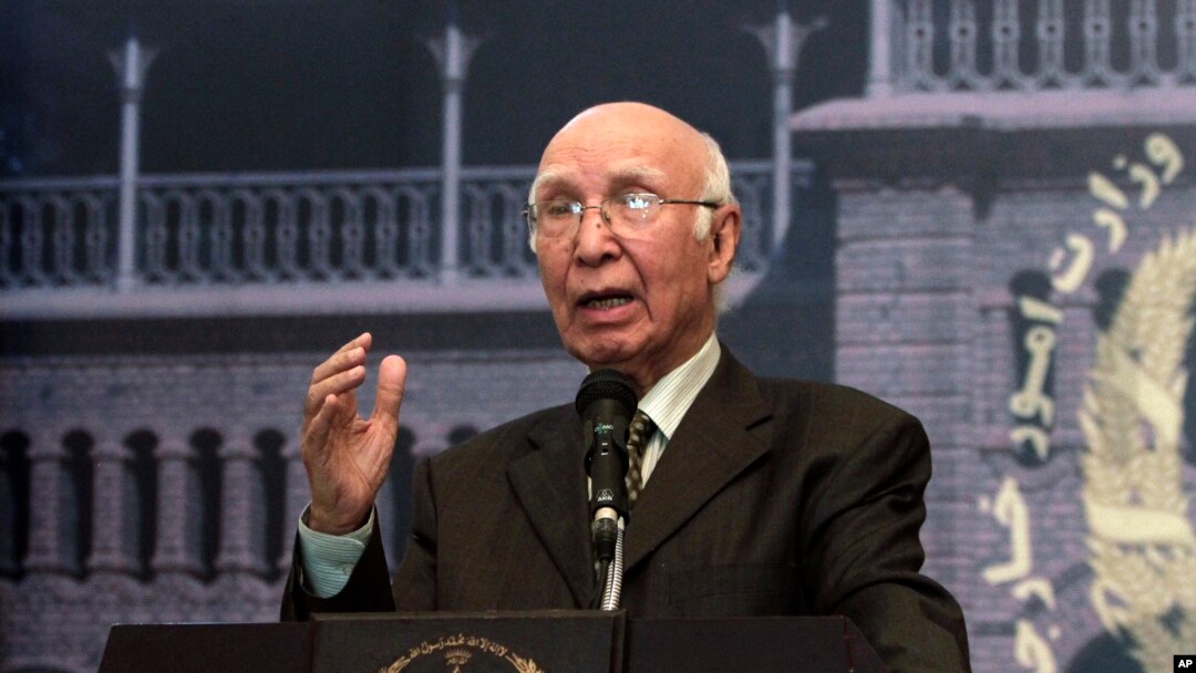Penasehat keamanan nasional dan kebijakan luar negeri Pakistan, Sartaj Aziz (Foto: dok).