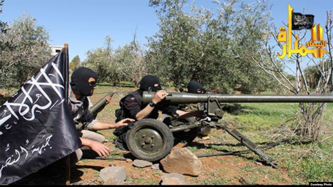 Syria's al-Nusra rebels posted this photo of its fighters using an M-60 anti-tank weapons March 24.