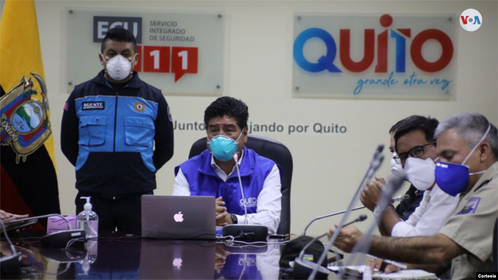 &quot;La gran mayoría de quiteños ha respetado la cuarentena y quiero felicitarle. Probablemente, eso ha hecho que no se dispare una curva epidemiológica, pero no estamos libres de ese crecimiento&quot;, aseguró el alcalde Yunda a la Voz de América. Foto: Cortesía.