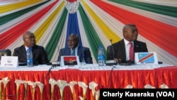 Les douze pays membres de l’organisation sous-régionale CIRGL (Conférence internationale sur la région des Grands Lacs) en réunion à Goma, en RDC, le 25 janvier 2917. (VOA/Charly Kaseraka)