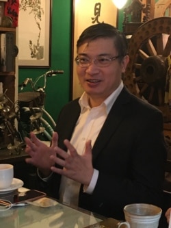台湾香港协会理事长桑普。(记者陈筠摄)