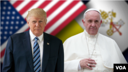 Trump and Pope Francis