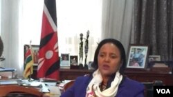 Waziri wa mambo ya nje wa Kenya, Amina Mohamed. 