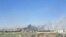 Smoke from an air attack in Shiraz on April 6, 2026.