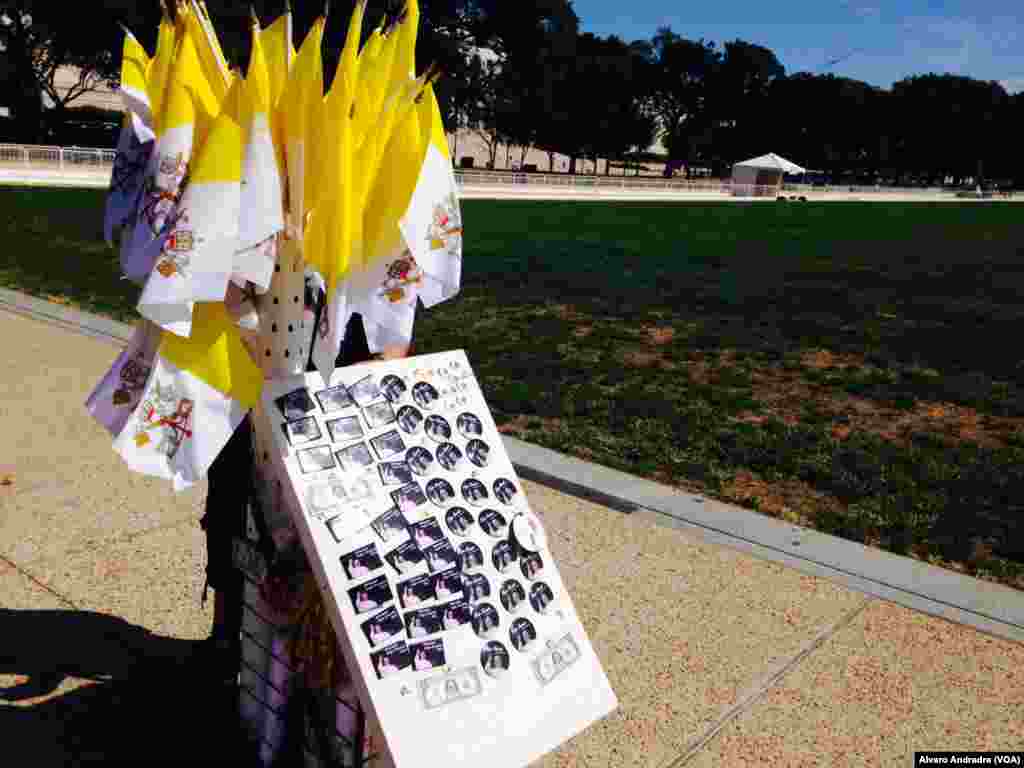 Ruas de Washington durante a visita do Papa Francisco