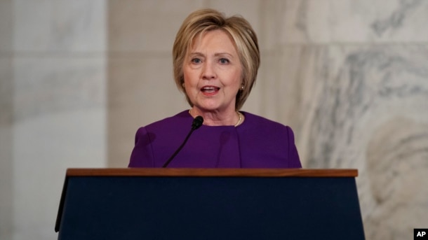 Exnominada presidencial demócrata y exsecretaria de Estado, Hillary Clinton.