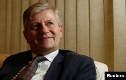 Jean-Pierre Lacroix, United Nations' Under-Secretary-General for Peacekeeping Operations, attends an interview with Reuters in Brasilia, Brazil, Nov. 27, 2017.