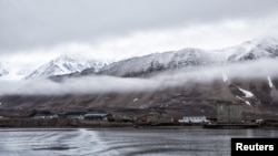 Low clouds are seen in the Kings Bay of Ny-Alesund, Svalbard, Norway, Oct. 12, 2015. 