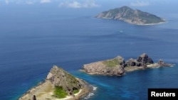 资料照：日本和中国在主权方面存在争议的尖阁列岛。