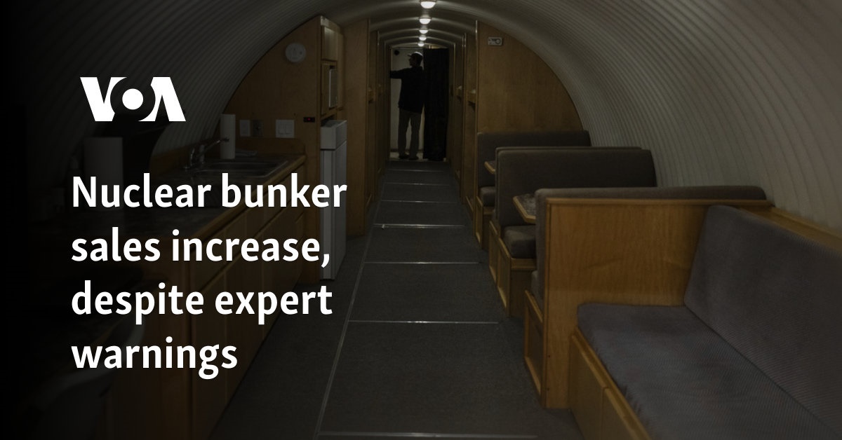 Nuclear bunker sales increase, despite expert warnings