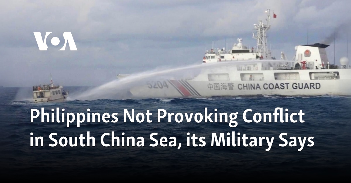 Philippines Not Provoking Conflict in South China Sea, its Military Says