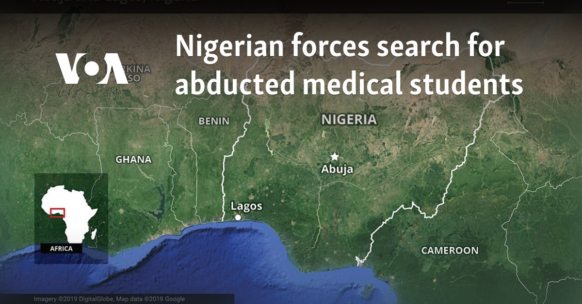 Nigerian forces search for abducted medical students