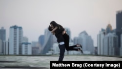 Praya Lundberg and Matthew Brag in Strange Girl in a Strange Land