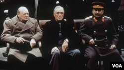 El primer ministro británico Winston Churchill, el presidente de Estados Unidos Franklin Roosevelt y el premier soviético Josef Stalin, eran el objertivo del complot.