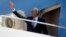 President Barack Obama waves as he boards Air Force One before his departure from Andrews Air Force Base, Md., May 2, 2013. 