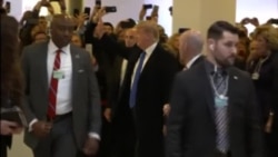 US President Arrives at World Economic Forum