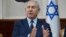 Israeli Prime Minister Benjamin Netanyahu chairs the weekly cabinet meeting at his office in Jerusalem, Jan. 7, 2018. 