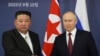 资料照：俄罗斯总统普京2023年9月13日与到访的朝鲜领导人金正恩会面。（克里姆林宫照片） 